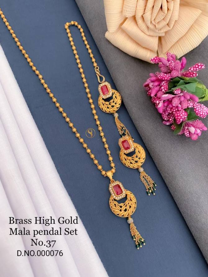 Accessories Brass High Gold Mala Pendal Set 5 Catalog
